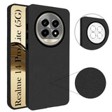 For Realme 14 Pro Lite Back Cover Case (Glass Like Camera Protection | Leather Feel | Minimalist Professional Grip)