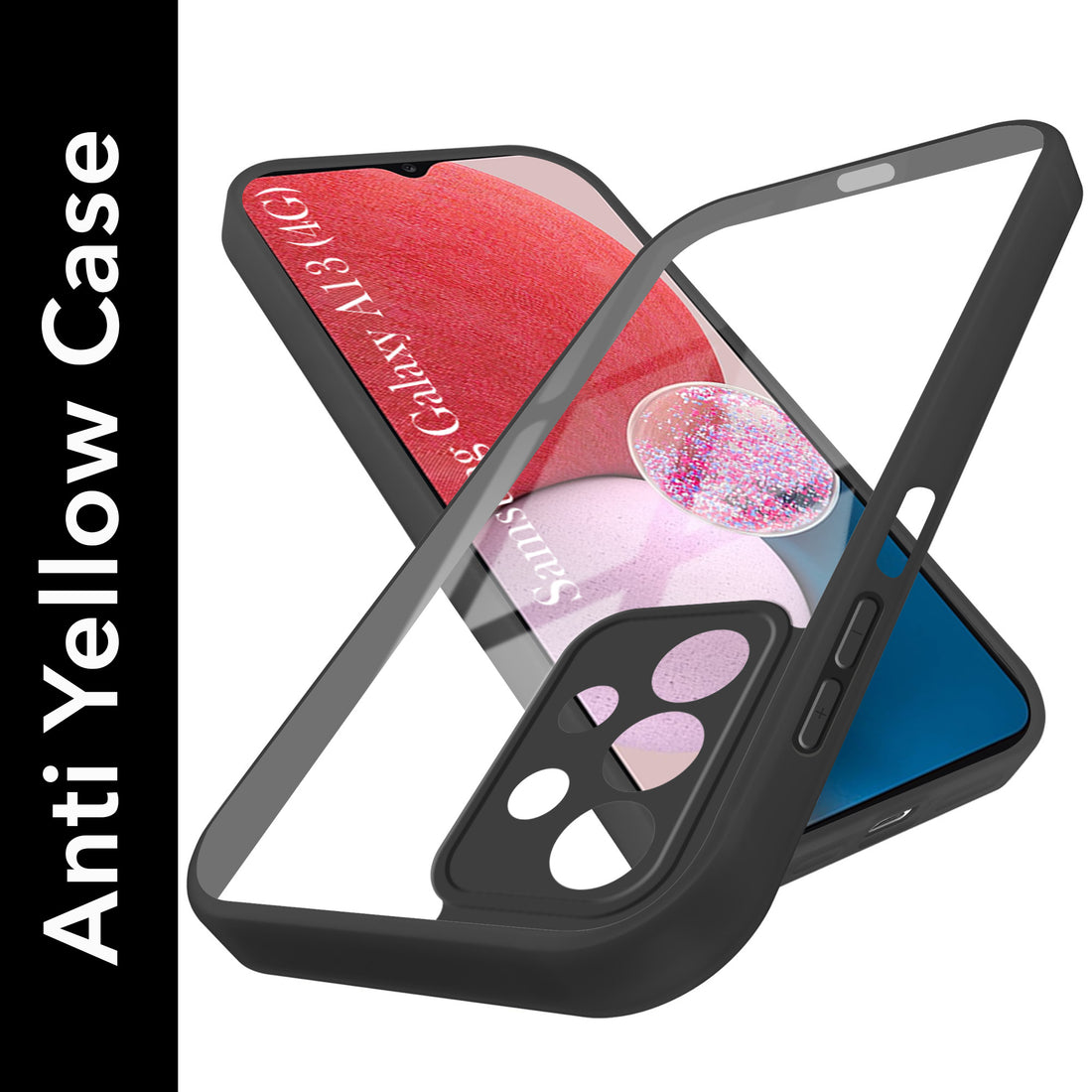For Samsung Galaxy A13 4G Back Cover Case Ultra-Hybrid (Lifetime Anti Yellow | Anti Scratch | Crystal Clear Shockproof)