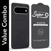 For Google Pixel 11 Combo with Back Cover and 9H Tempered Glass (Textured Grip Design | Micro-Fiber Cloth Inside | Oleophobic Coating Screen Glass)