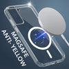 For Samsung Galaxy S21 5G | S21 4G Back Cover Case Lifetime Anti-Yellow MagSafe Compatible Clear (Sleek Hard Crystal | Shockproof and Camera Protection)