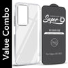 For Oppo A5 5G Combo with Back Cover and 9H Tempered Glass (Lifetime Anti-Yellow | Sleek Hard Crystal | Oleophobic Coating Screen Glass)