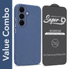 For Samsung Galaxy S26 5G Combo with Back Cover and 9H Tempered Glass (Liquid Silicone | Camera Protection | Oleophobic Coating Screen Glass)