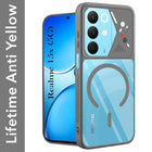 For Realme 15X Back Cover Case Lifetime Anti-Yellow Clear (Camera Protection | Side Grip | Wireless MagSafe Compatible)