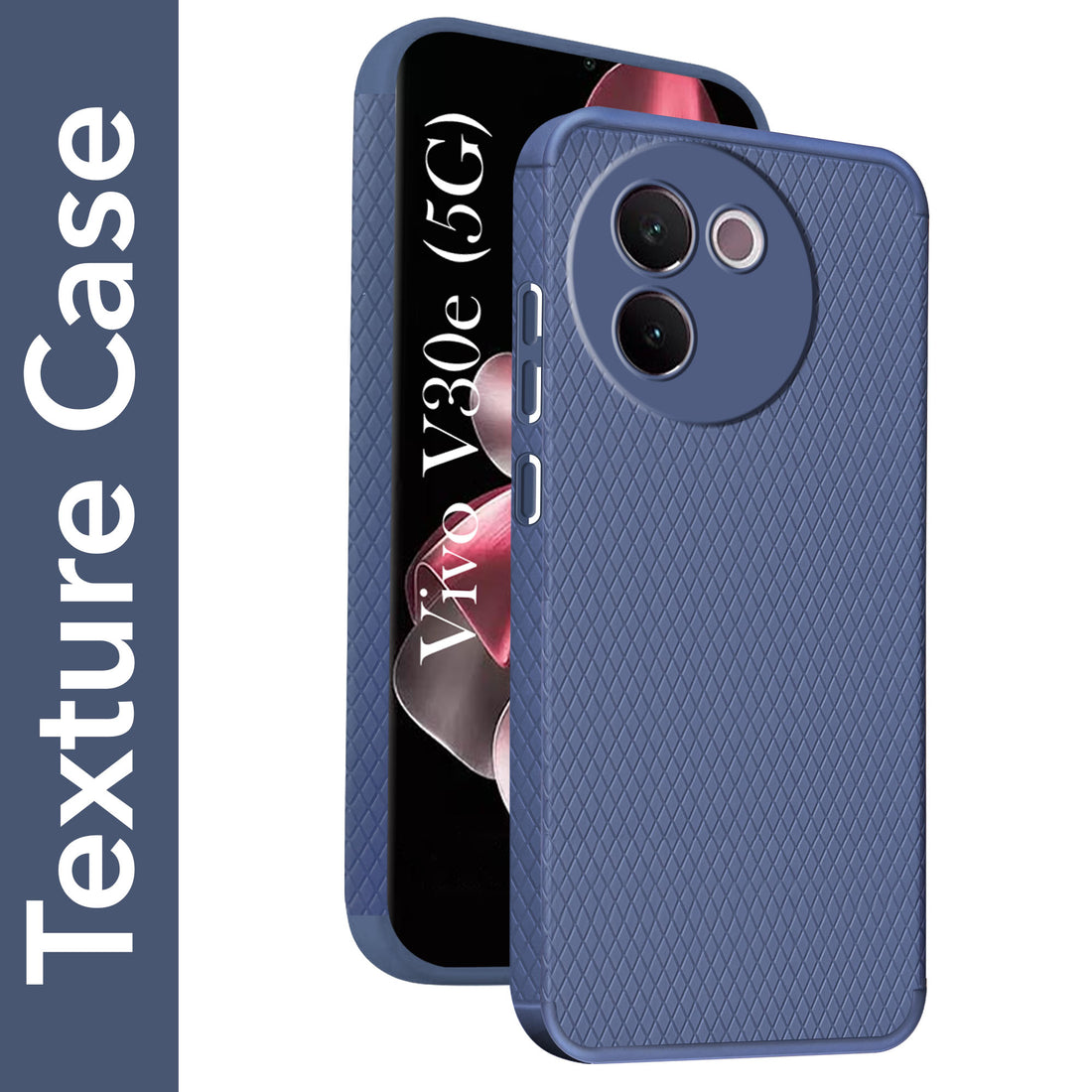 For Vivo V30e 5G Back Cover Case (Liquid Silicone | Side Grip | Camera Protection