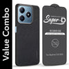 For Realme C63 Combo (Textured Grip Design | Micro-Fiber Cloth Inside | Oleophobic Coating Screen Glass)