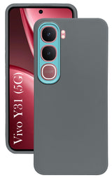 For Vivo Y31 5G Back Cover Case Matte Silicone (Dual Colour |Full Camera Protection | Sleek and Professional)