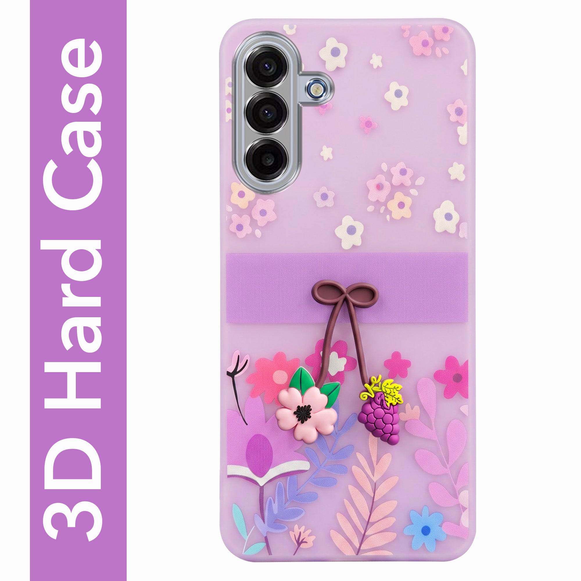 For Samsung Galaxy A17 | Samsung F17 | Samsung M17 5G Back Cover Case (3D Cute Cartoons | Hard Back Side Soft | Matte Premium Finish | HD Printing)