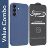For Samsung Galaxy A37 5G Combo with Back Cover and 9H Tempered Glass (Liquid Silicone | Camera Protection | Oleophobic Coating Screen Glass)
