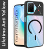 For Vivo Y33T | Vivo Y21T | Vivo Y21s Back Cover Case Lifetime Anti-Yellow Clear (Camera Protection | Side Grip | Wireless MagSafe Compatible)