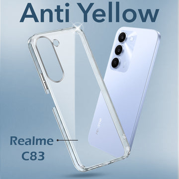 For Realme C83 5G Back Cover Case Lifetime Anti-Yellow Clear (Sleek Hard Crystal | Shockproof and Camera Protection)