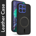 For Motorola Moto Edge 60 Stylus Back Cover Case Leather Finish (MagSafe Compatible Wireless Charging | Soft Touch | Camera Bump Protection)