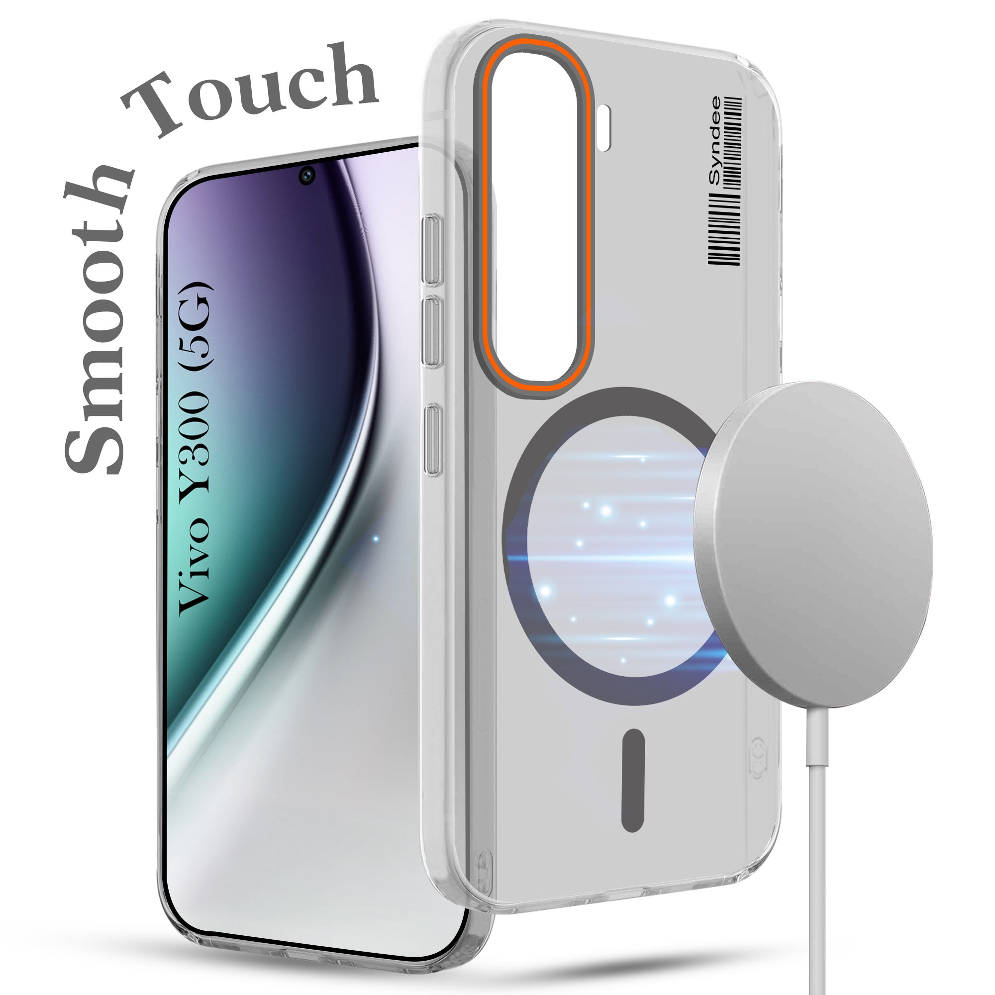 For Vivo Y300 Back Cover Case (Soft Touch | Camera Bump Protection | MagSafe Compatible | Matte Finish)