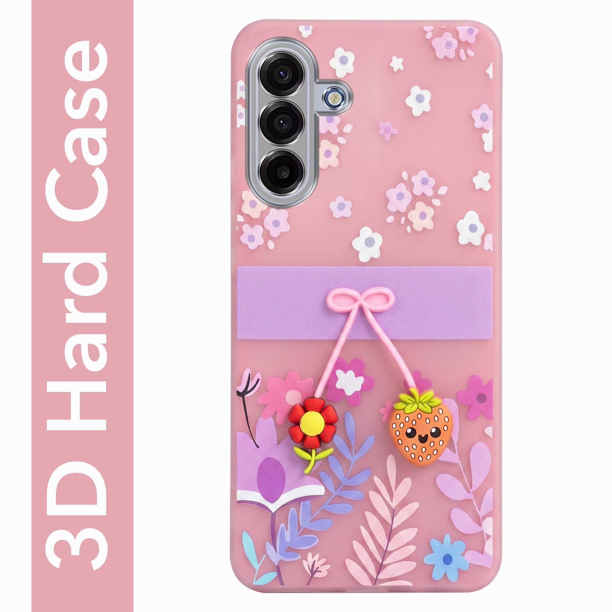 For Samsung Galaxy A17 | Samsung F17 | Samsung M17 5G Back Cover Case (3D Cute Cartoons | Hard Back Side Soft | Matte Premium Finish | HD Printing)