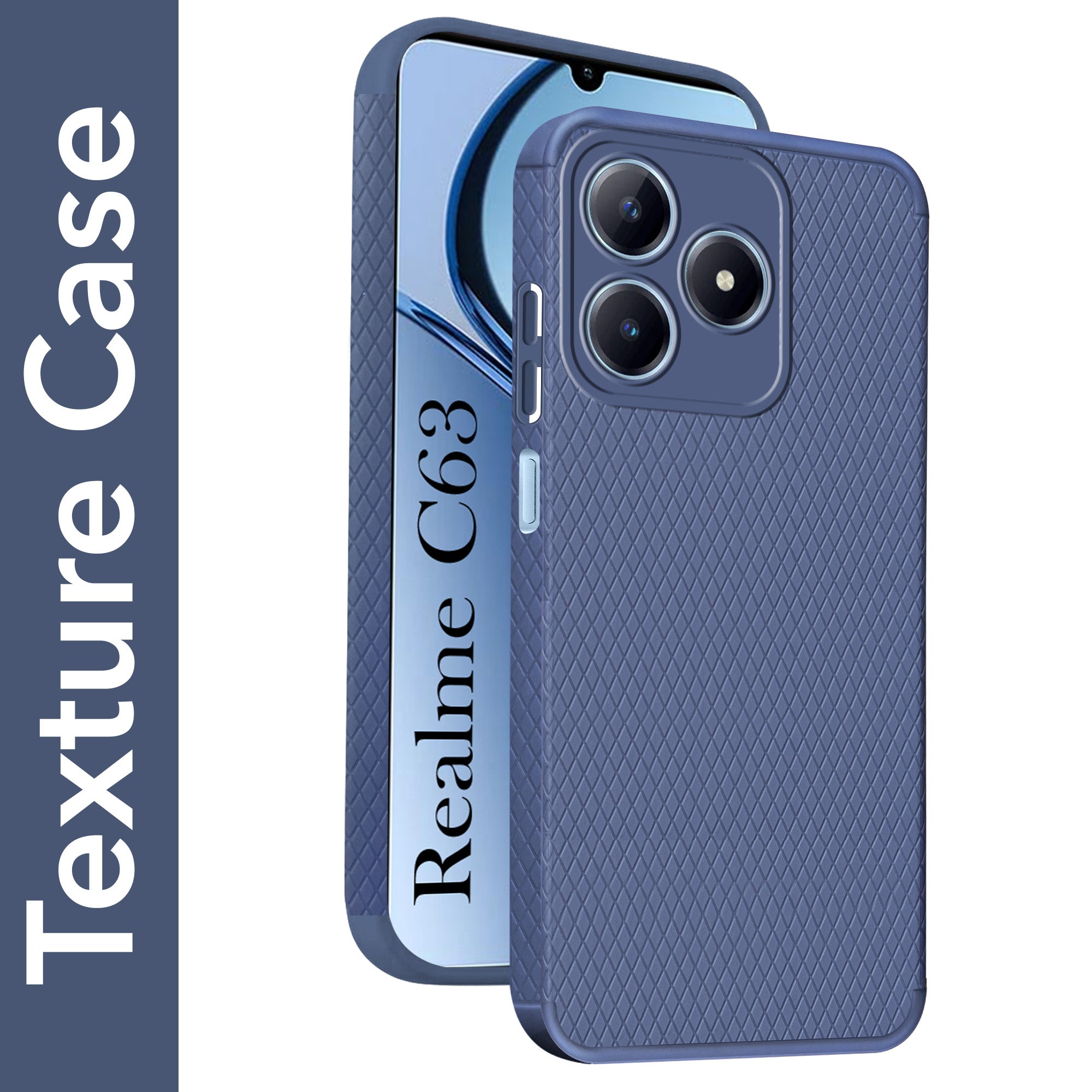 For Realme C63 Back Cover Case (Liquid Silicone | Side Grip | Camera Protection)
