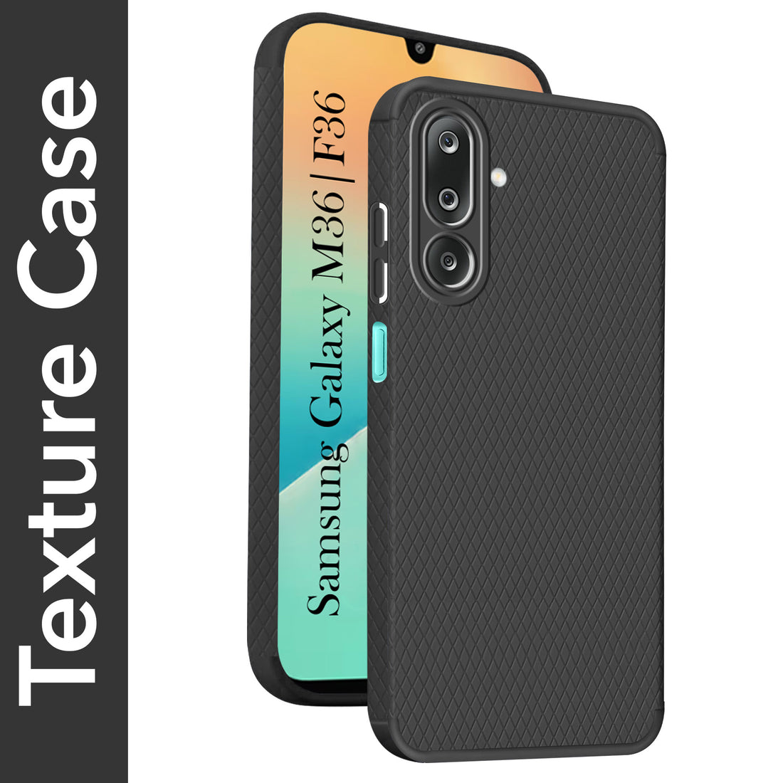 For Samsung Galaxy M36 | Samsung Galaxy F36 Back Cover Case Liquid Silicone (Camera Protection | Side Grip Texture | Soft and Flexible)