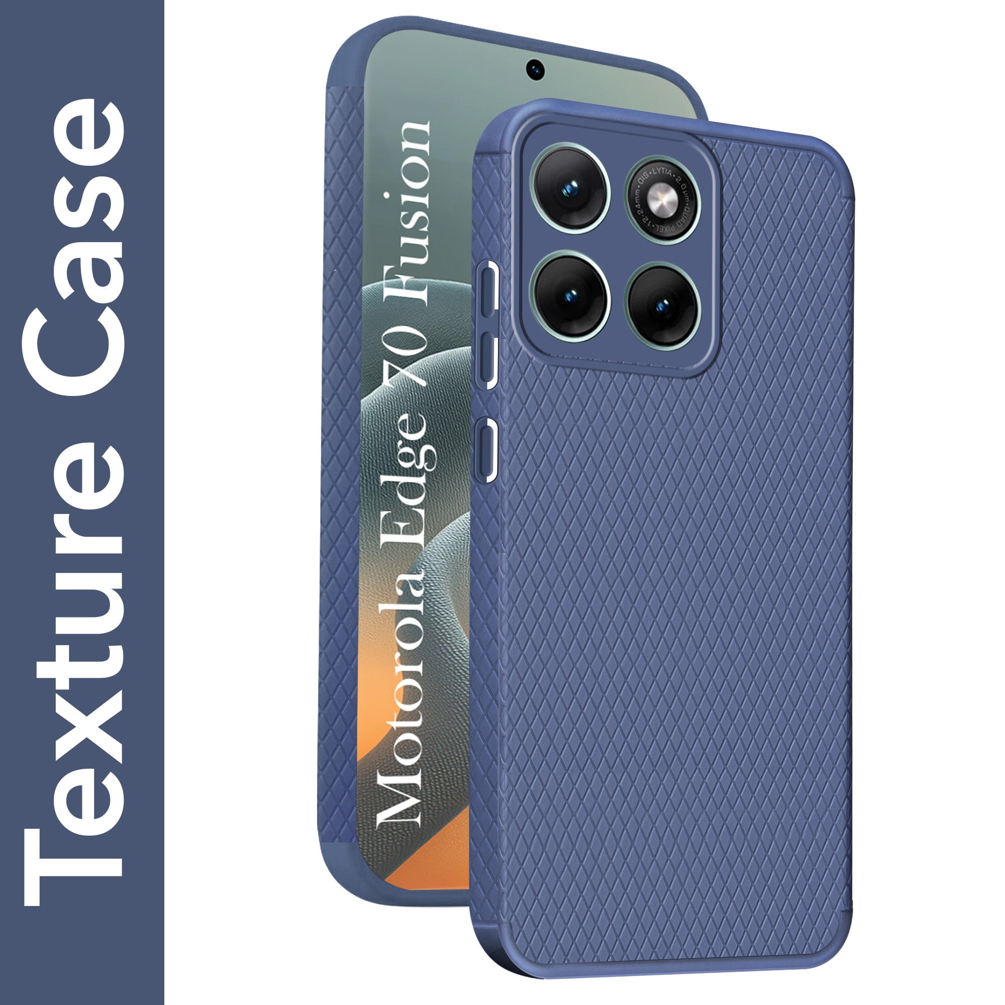 For Motorola Moto Edge 70 Fusion Back Cover Case Liquid Silicone (Camera Protection | Side Grip Texture | Soft and Flexible)