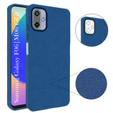 For Samsung Galaxy F06 | Samsung Galaxy M06 Back Cover Case (Glass Like Camera Protection | Leather Feel | Minimalist Professional Grip)