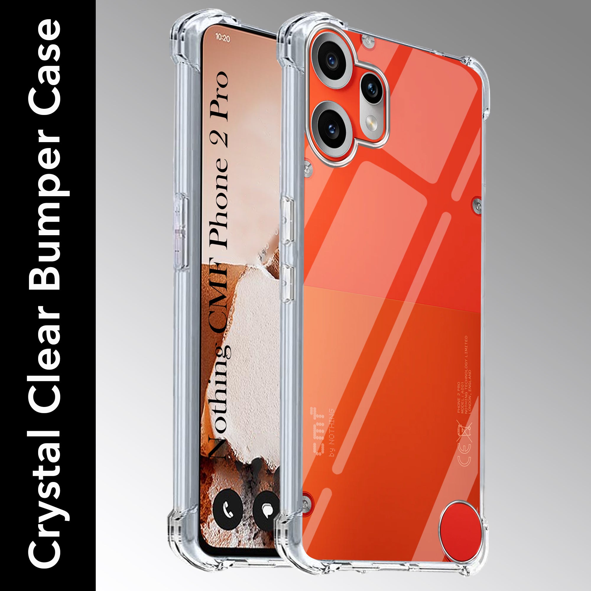 For Nothing CMF Phone 2 Pro Shockproof Crystal-Clear Back Cover ( Drop & Camera Protection | Hard Polycarbonate)
