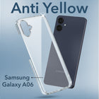For Samsung Galaxy A06 Back Cover Case (Hard Anti Yellow Clear Case | Sleek Hard Crystal Clear | Drop & Camera Protection | Shockproof Polycarbonate)
