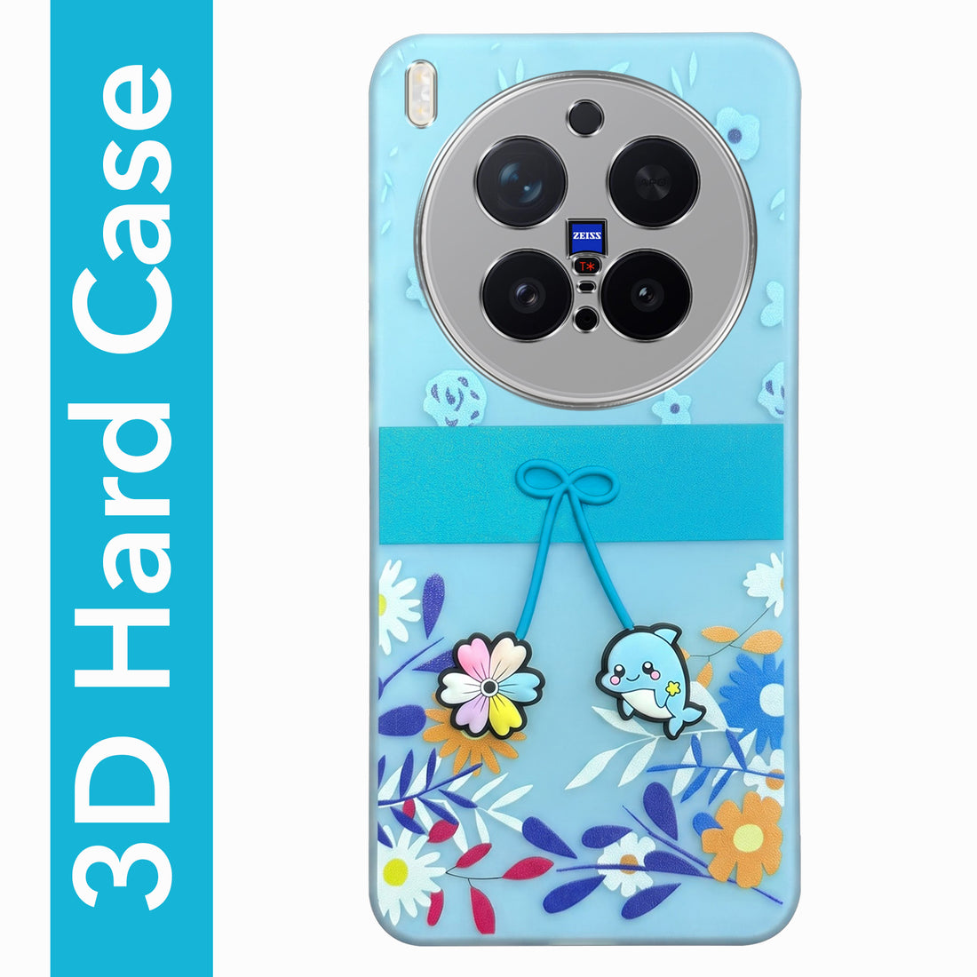 For Vivo X300 Pro Back Cover Case (3D Cute Cartoons | Hard Back Side Soft | Matte Premium Finish | HD Printing)