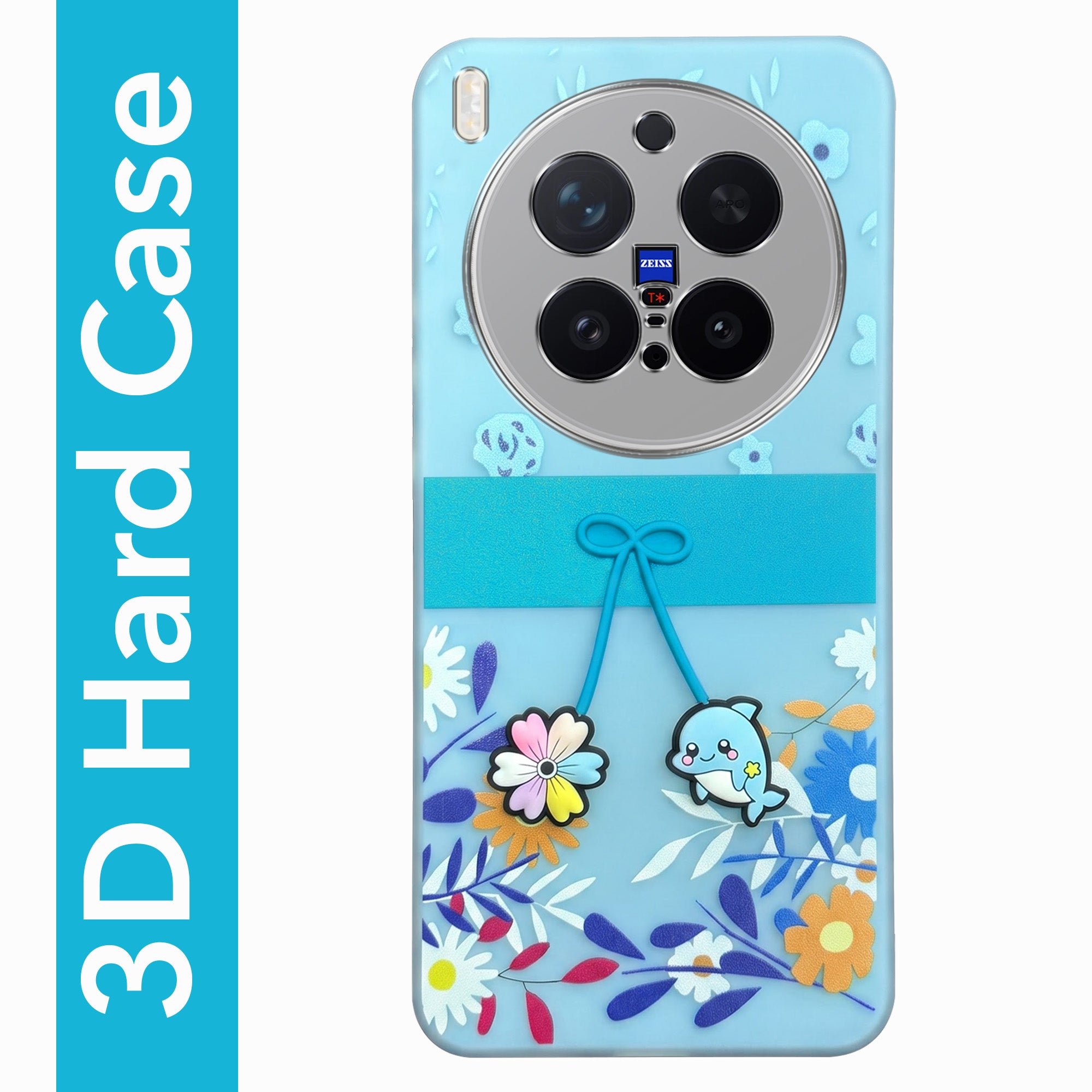 For Vivo X300 Pro Back Cover Case (3D Cute Cartoons | Hard Back Side Soft | Matte Premium Finish | HD Printing) (Copy)