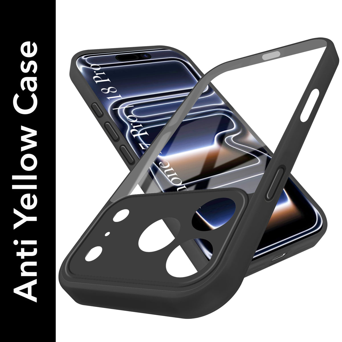 For iPhone 17 Pro | iPhone 18 Pro Back Cover Case Ultra-Hybrid (Lifetime Anti Yellow | Anti Scratch | Crystal Clear Shockproof)