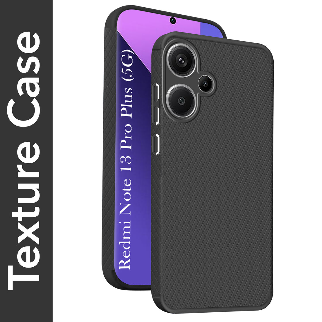 For Redmi Note 13 Pro Plus Back Case Cover (Liquid Silicone | Camera Protection | Side Grip)