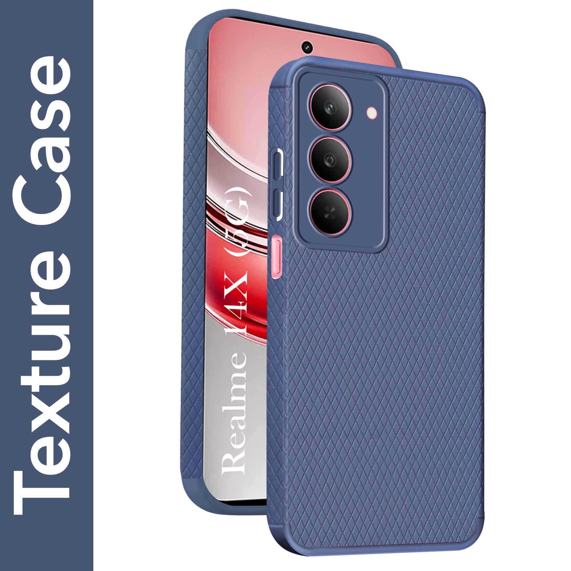 For Realme 14X Back Cover Case  (Liquid Silicone | Side Grip | Camera Protection)