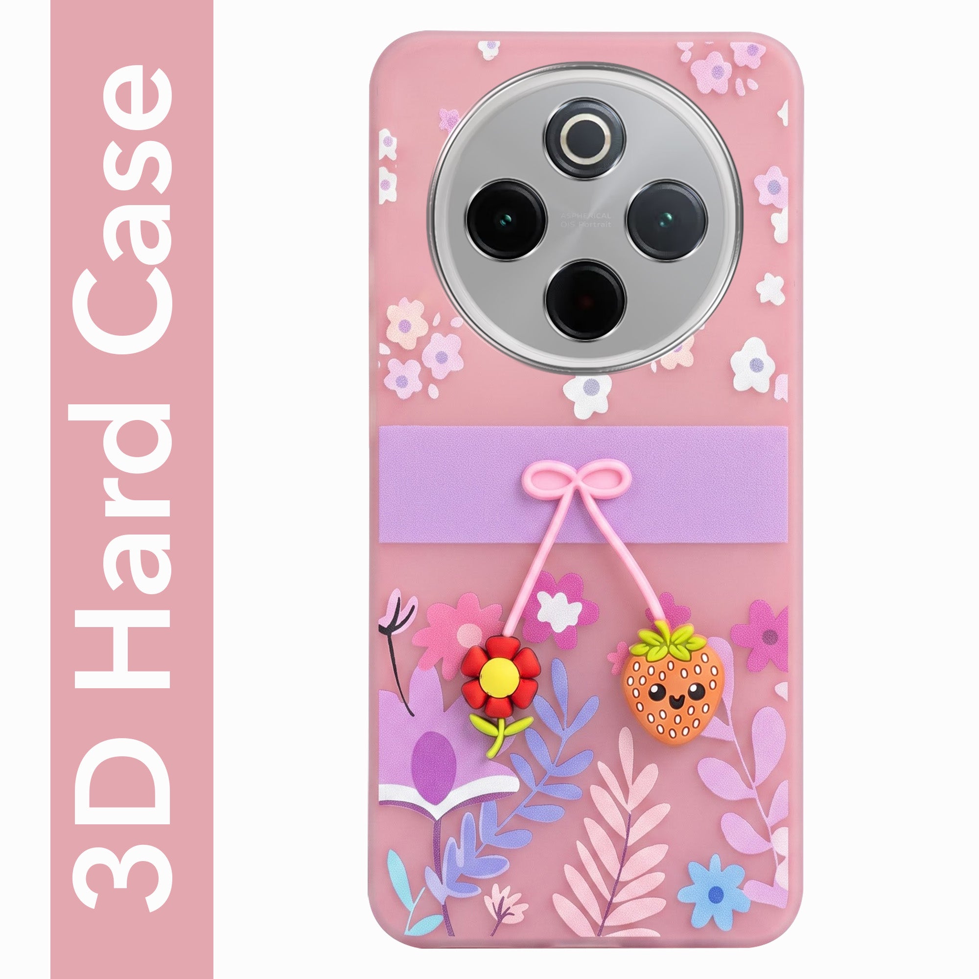 For Vivo T4  Back Cover Case (3D Cute Cartoons | Hard Back Side Soft | Matte Premium Finish | HD Printing)