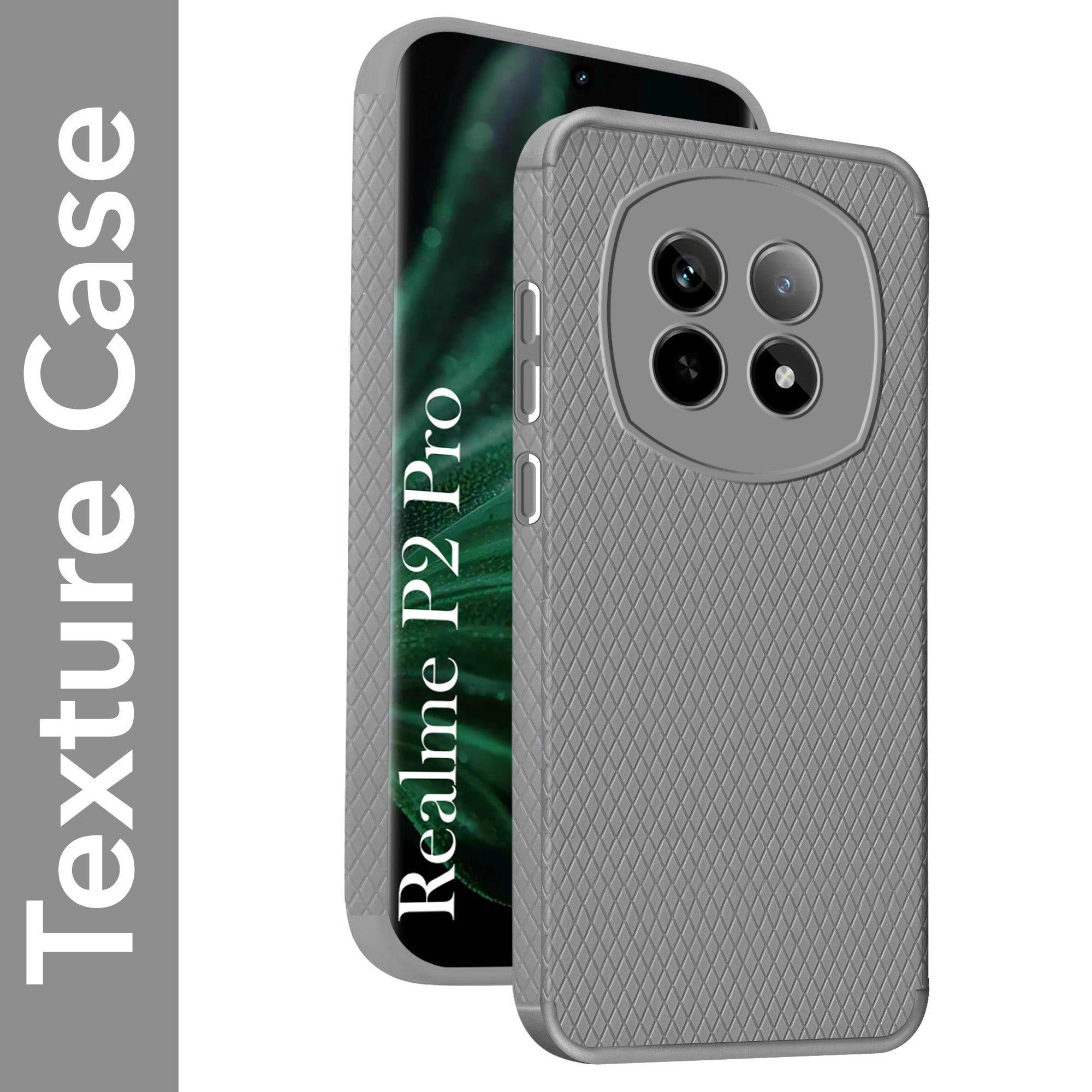 For Realme P2 Pro Back Cover Case (Liquid Silicone | Side Grip | Camera Protection)