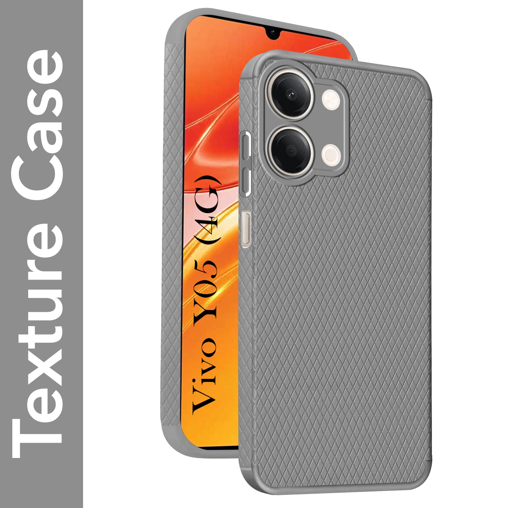 For Vivo Y05 4G Back Cover Case Liquid Silicone (Camera Protection | Side Grip Texture | Soft and Flexible)