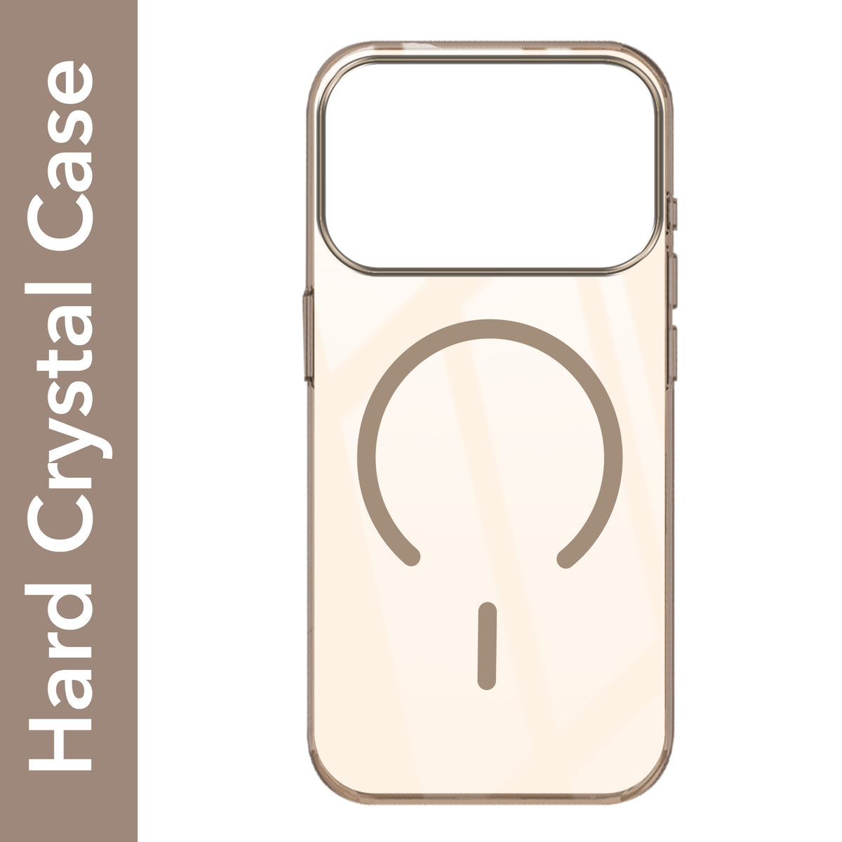 For iPhone 17 Pro | iPhone 18 Pro Back Cover Case Crystal Anti Yellow (MagSafe Wireless Charging Support |Camera Protection Bump)