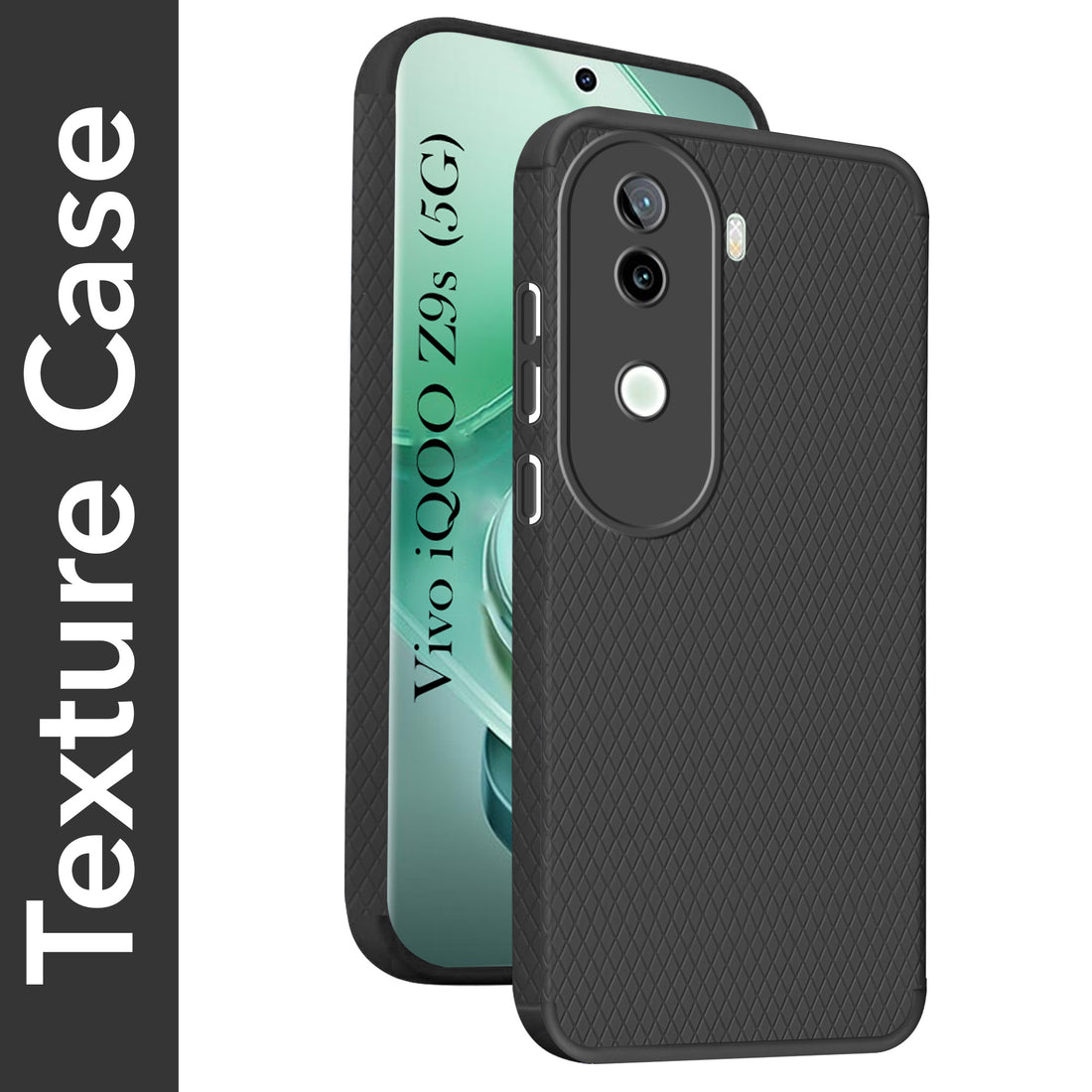 For Vivo iQOO Z9s Back Cover Case (Liquid Silicone | Side Grip | Camera Protection)