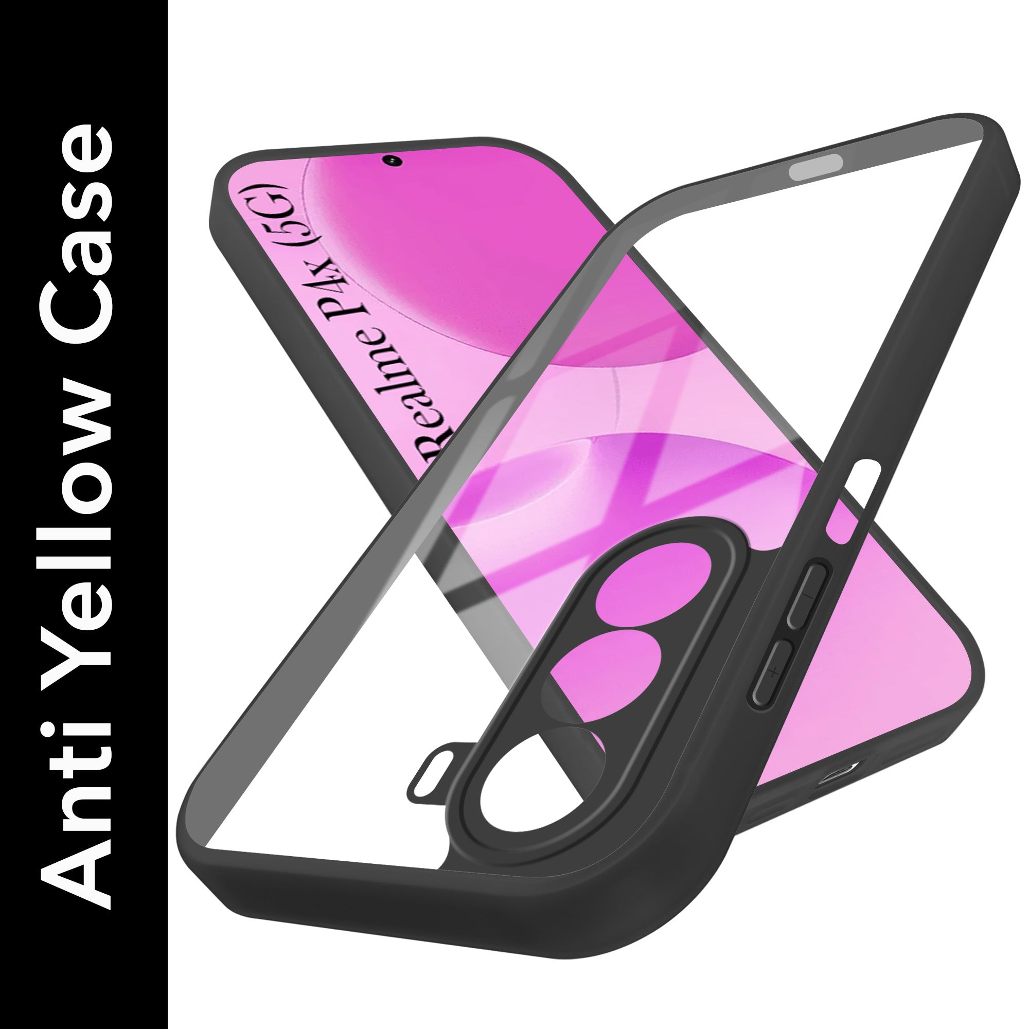For Realme P4x Lite Back Cover Case Ultra-Hybrid (Lifetime Anti Yellow | Anti Scratch | Crystal Clear Shockproof)