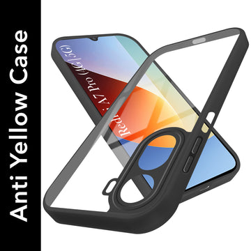 For Redmi A7 Pro 5G Back Cover Case Ultra-Hybrid (Lifetime Anti Yellow | Anti Scratch | Crystal Clear Shockproof)