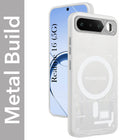 For Realme 16 Metallic Back Cover Case (Metallic Camera Protection & Buttons | Translucent Milky Shade | Hard Polycarbonate)