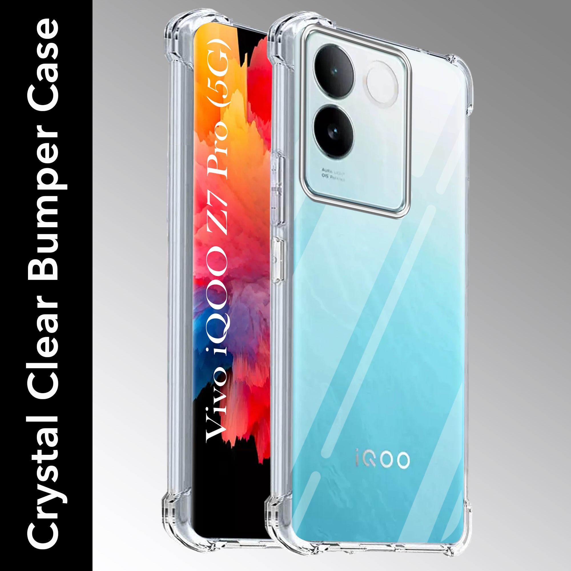For Vivo iQOO Z7 Pro Back Cover Shockproof Crystal-Clear (Drop & Camera Protection | Hard Polycarbonate)