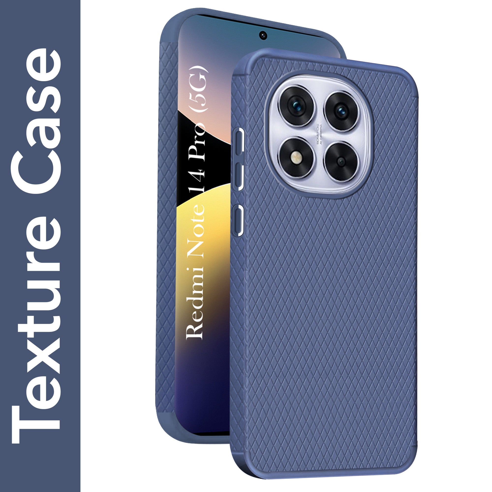 For Redmi Note 14 Pro Back Cover Case (Liquid Silicone | Side Grip | Camera Protection)