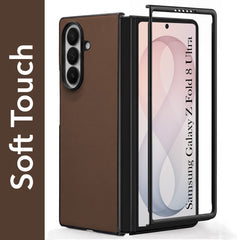 For Samsung Galaxy Z Fold 8 Ultra Premium Cover Case (Soft Leater Touch | Interior Protective Cloth | Slim 360* Protection)