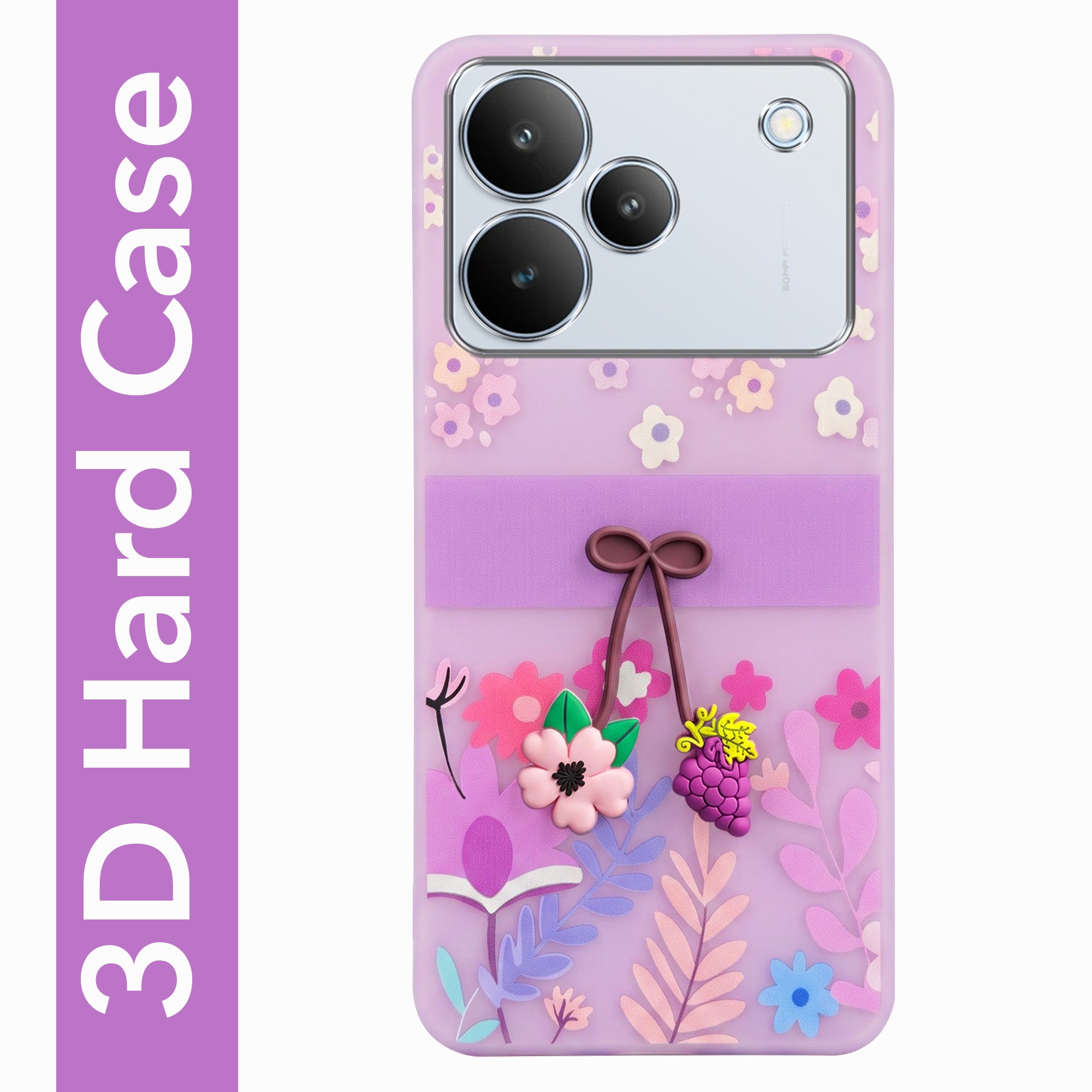 For Realme P4 Back Cover Case (3D Cute Cartoons | Hard Back Side Soft | Matte Premium Finish | HD Printing)