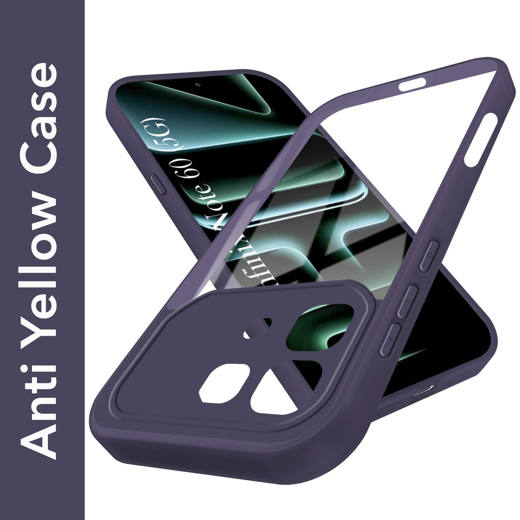 For Infinix Note 60 5G Back Cover Case Ultra-Hybrid (Lifetime Anti Yellow | Anti Scratch | Crystal Clear Shockproof)
