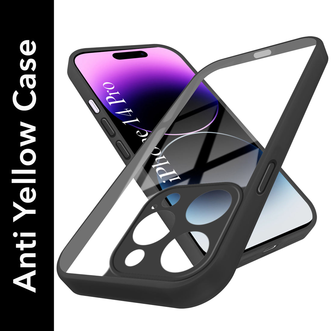 For Apple iPhone 14 Pro Back Cover Case Ultra-Hybrid (Lifetime Anti Yellow | Anti Scratch | Crystal Clear Shockproof)