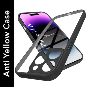 For Apple iPhone 14 Pro Back Cover Case Ultra-Hybrid (Lifetime Anti Yellow | Anti Scratch | Crystal Clear Shockproof)