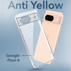 For Google Pixel 8 Back Cover Case Lifetime Anti-Yellow Clear (Sleek Hard Crystal | Shockproof and Camera Protection)