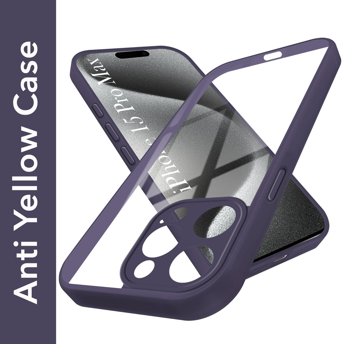 For Apple iPhone 15 Pro Max Back Cover Case Ultra-Hybrid (Lifetime Anti Yellow | Anti Scratch | Crystal Clear Shockproof)