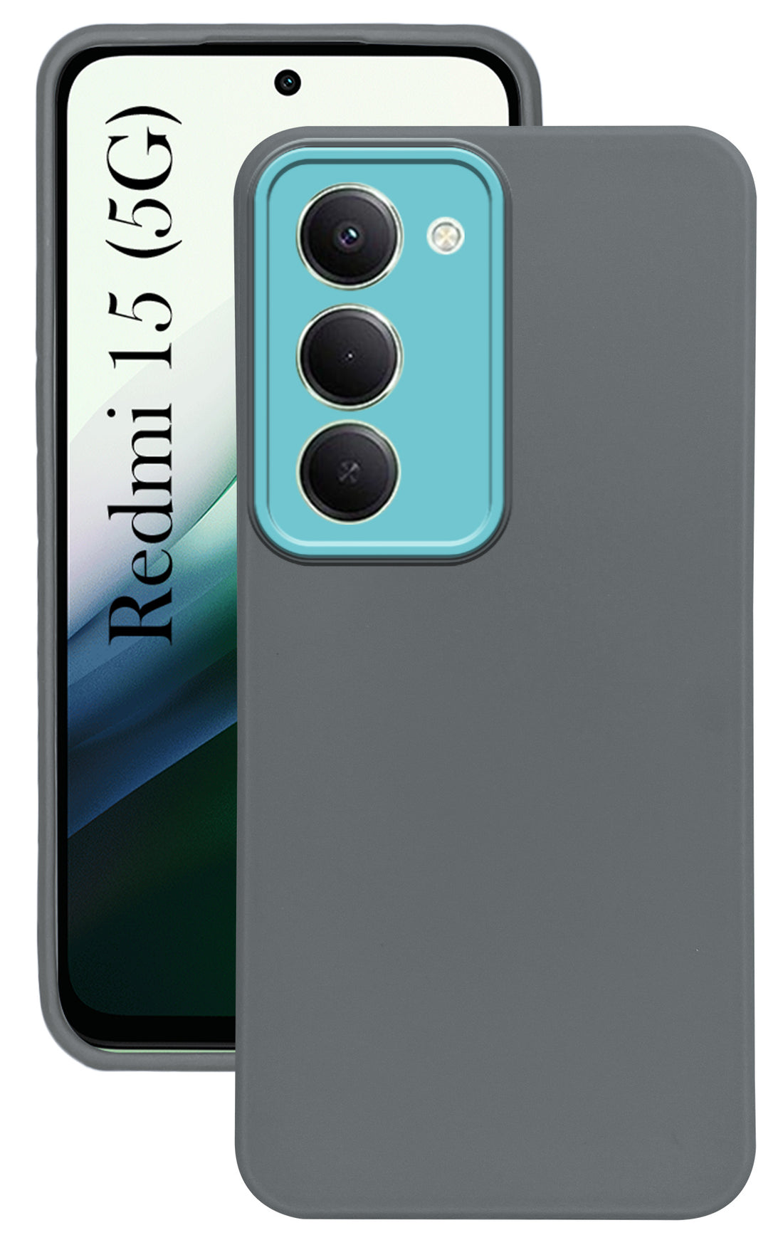 For Redmi 15 Back Cover Case (Dual Color Matte Finish | Full Camera Protection | Sleek and Professional)