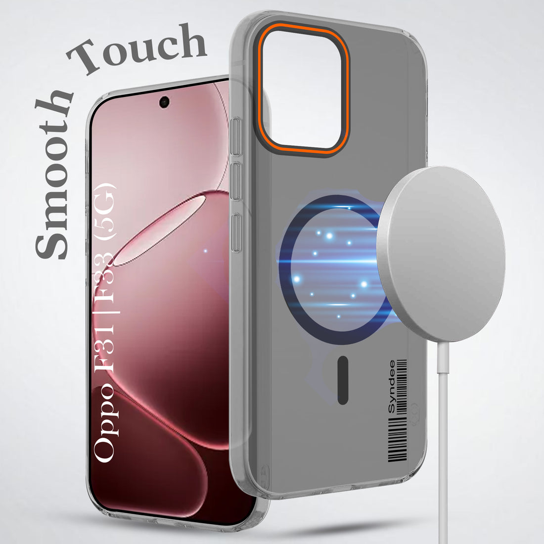 For Oppo F31 5G | Oppo F33 5G Back Cover Case (Soft Touch | Camera Bump Protection | MagSafe Compatible | Matte Finish)