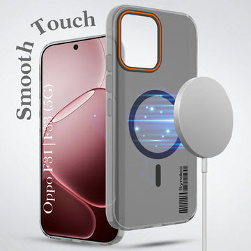 For Oppo F31 5G | Oppo F33 5G Back Cover Case (Soft Touch | Camera Bump Protection | MagSafe Compatible | Matte Finish)