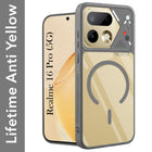 For Realme 16 Pro Back Cover Case Lifetime Anti-Yellow Clear (Camera Protection | Side Grip | Wireless MagSafe Compatible)