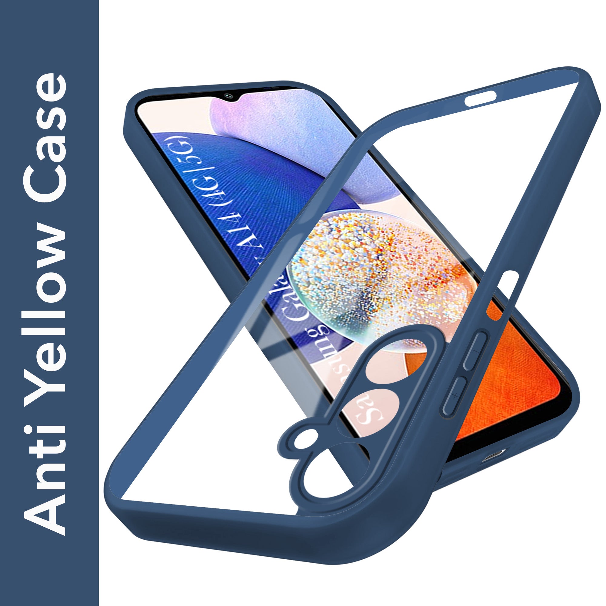 For Samsung Galaxy A14 4G | 5G Back Cover Case Ultra-Hybrid (Lifetime Anti Yellow | Anti Scratch | Crystal Clear Shockproof)
